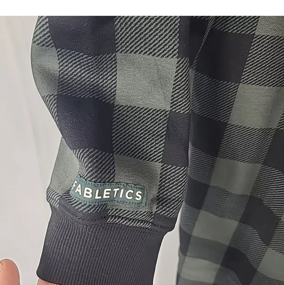 Fabletics Unisex Cozy Fleeced Hooded One Piece Everpine Buffalo Check Sz M - Picture 6 of 7